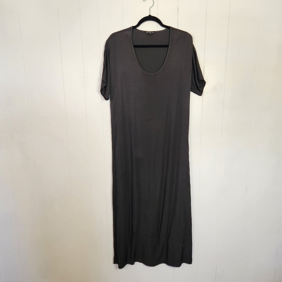 JAMES PERSE Women's Gray Cap Sleeve Maxi Long Dress Size 0 XS Minimalist Winter - Picture 2 of 9